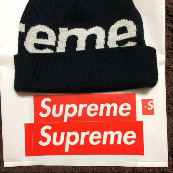シュプリーム ビッグロゴビーニー 黒 supreme 【公式通販】
