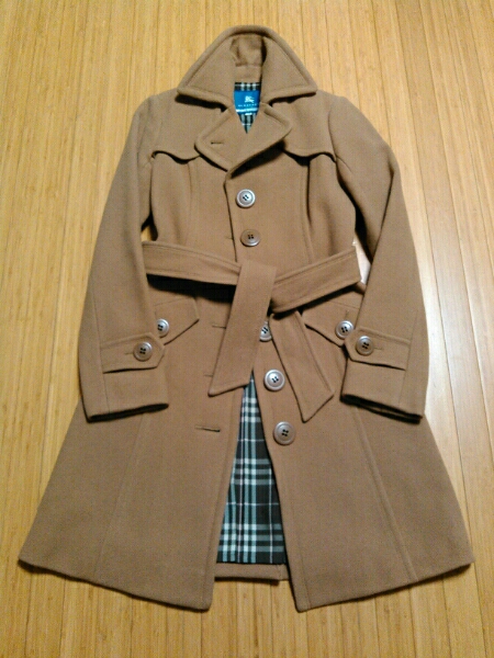 バーバリー★キャメルコート★ブルーレーベル★38★山陽商会