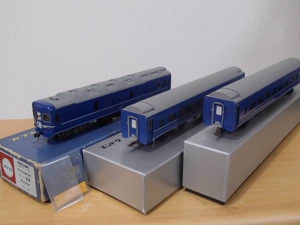 カツミ24系25形カニ24＋オハネ25-100×2両計3両メーカー完成品