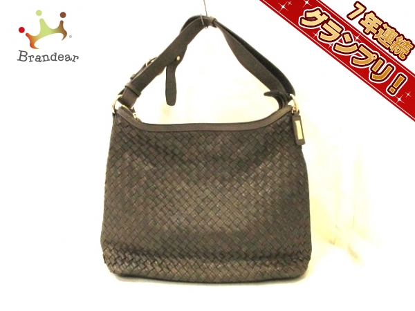 コールハーン ショルダーバッグ カーキ レザー COLE HAAN