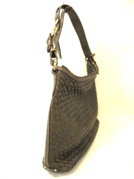 コールハーン ショルダーバッグ カーキ レザー COLE HAAN