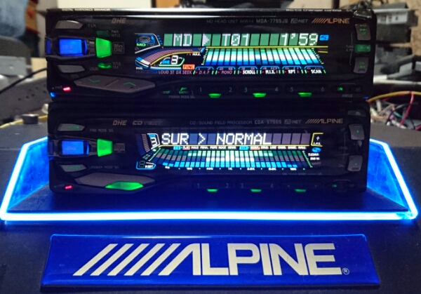 アルパイン MDA-7755JS CDA-5755S CD MD DSP グライコ 旧車 ご覧頂き