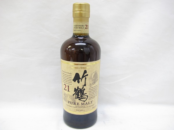 【未開栓】ニッカ 竹鶴 21年 ピュアモルト 700ml ウイスキー