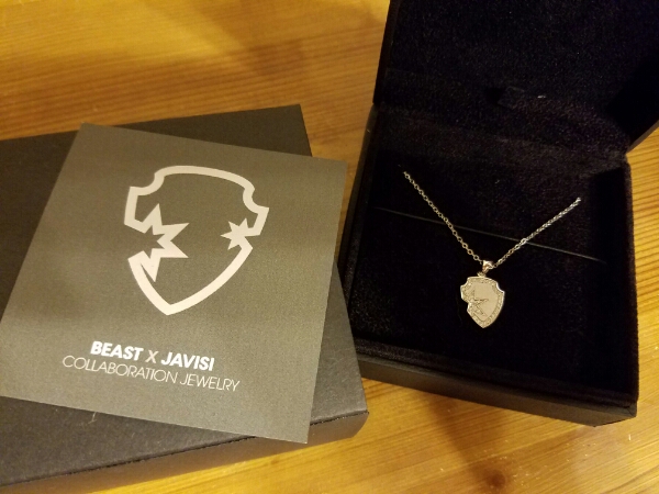 BEAST×JAVISIコラボ★シルバーネックレス★ドゥジュン