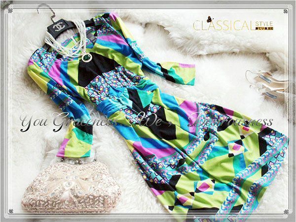 15号優美な大人の上品な大人ワンピース ドレス yajiak057-xxl