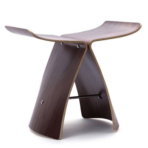 バタフライスツール デザイナーズ家具 茶 柳宗理 ウッド