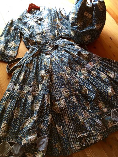 ピンクハウス　綿☆白詰草ブーケpt　豪華３点セット　☆ブルー★