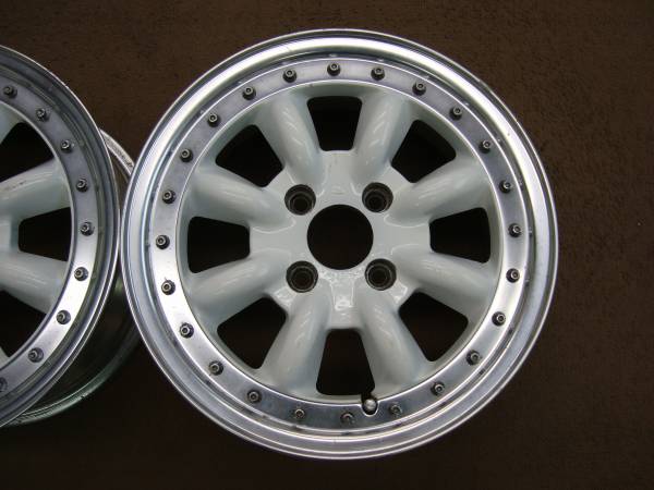 8本スポーク 14×6J ET38 PCD100 4H 2本 スポコン等に是非！
