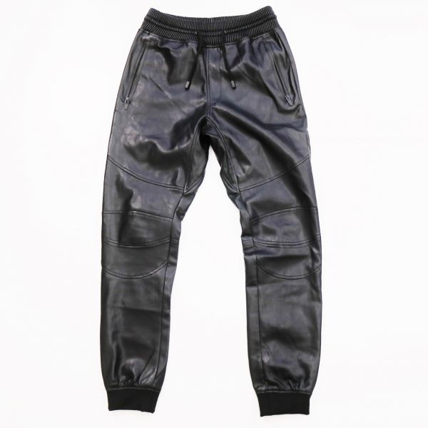 ZARA MAN ザラ マン PUレザー ライダース イージー パンツ Sz.S
