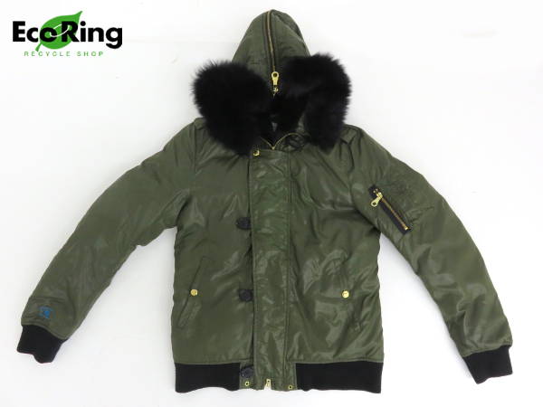 1円 GOLD 24karats Diggers ダウン ジャケット M カーキ HT104