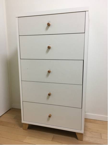 モモ ナチュラル momo natural 白の可愛いチェスト