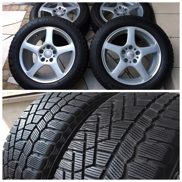 BWAホイール◇215/55R16◇7J＋35 PCD112◇スタッドレス4本セット