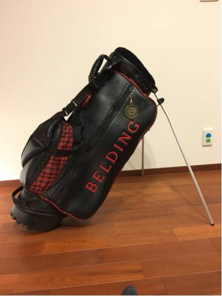 【最終価格】BELDING 黒 キャディバッグ スタンド付き ベルディングスタンドキャディバック別注品 BELDING（ベルディング
