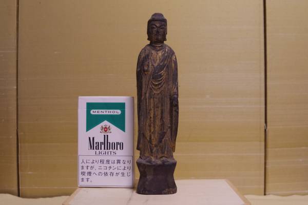 【三】仏像　阿弥陀如来立像　木彫　鍍金