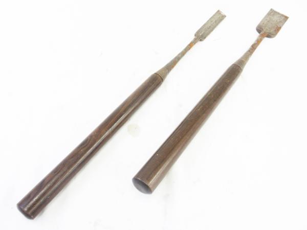 大工道具 ノミ ツキノミ 小山市 昇龍 2本組 龍の彫刻 九頭龍 ツキノミ 鑿 2本セット 大工道具 19△千11 鑿 セット」の人気