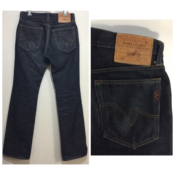 IRONHEART アイアンハート 21oz デニム パンツ 461 W30