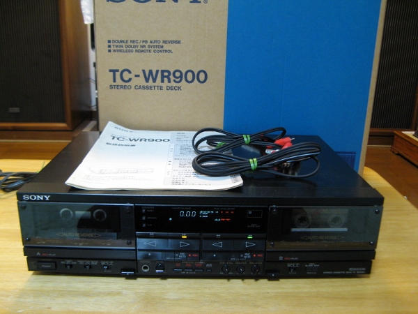 オーディオ機器 SONY デュアルカセットデッキ オートリバース TCーWR900