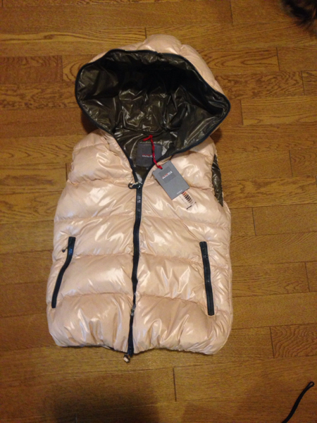 新品本物duvetica44ピンクベージュレディスダウンベスト大草直子