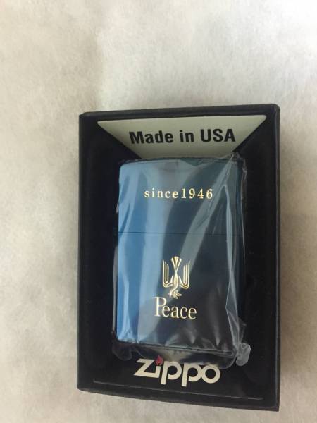 ZIPPO ジッポー PEACE ピース特製 ブルーチタン 2016年