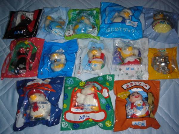 非売品アフラックまねきねこダック大量クリスマス直美とダック