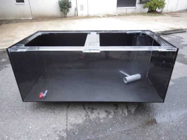 アクリル水槽 1500×750×600 3重管オーバーフロー水槽 オーバーフロー 