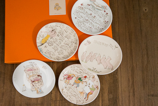 ニッコー　山本容子　エンジェルズ・アイ　小皿5枚　未使用箱入