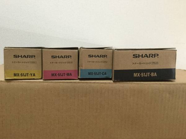 純正 SHARP トナー MX-51JT 四色セット シャープ 【公式通販】