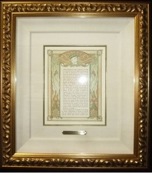 ★ミュシャ★トリポリの姫君ルイゼ★リト★保証★画廊扱いの逸品