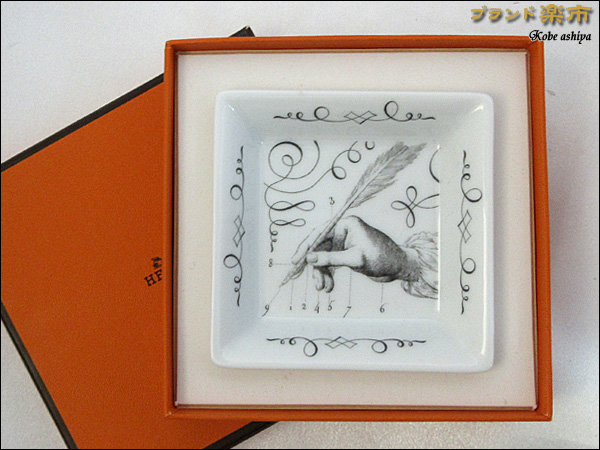 c*k様 HERMES エルメス 灰皿 トレー インテリア 美品 鳥柄 箱付き