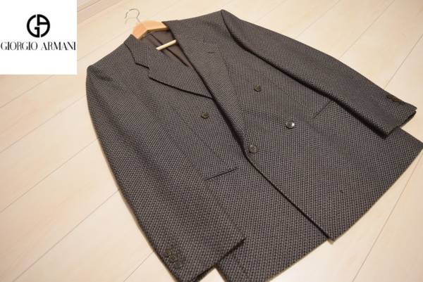 ジョルジオアルマーニ ソフトツイード ブレザー jkt L | MIKAS