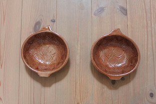 2個 よしざわ窯 秋冬限 オーブンの器 あめ色　たまねぎ鉢