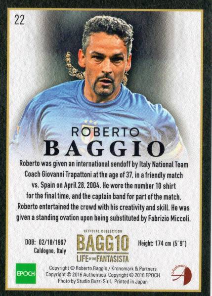 EPOCH R.BAGGIO（バッジョ） レギュラーカード No.22 01/40