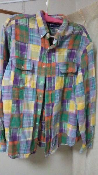 ☆　ラルフローレン　長袖　パッチワーク風　XXL　レア　