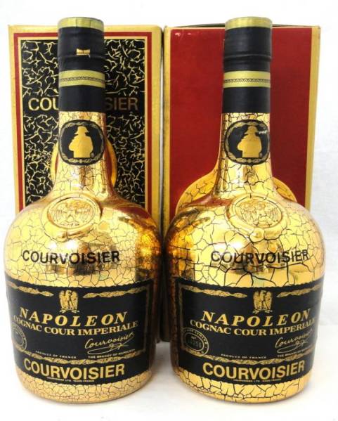 NAPOLEON COURVOISIER ゴールドボトル 2本セット 1KHY-071D xvpbvx
