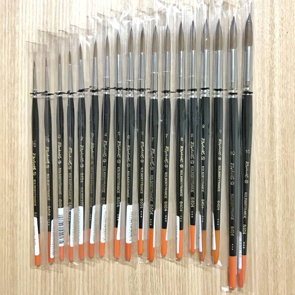新品 高級水彩筆 ラファエル社 8404 コリンスキー筆 18本セット 新高級