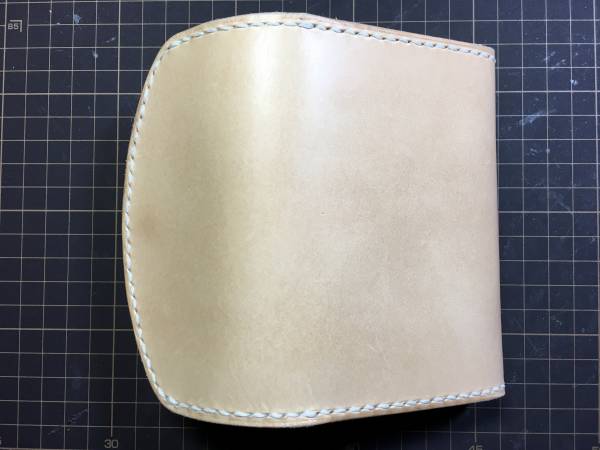 ミニウォレット ヌメ革 手縫い