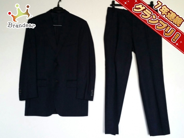 ジルサンダー シングルスーツ 44 メンズ 美品 ダークネイビー