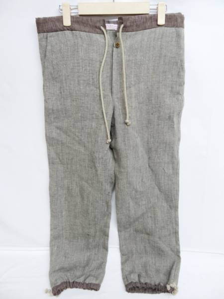 [61]新古品フランクリーダーFRANK LEDER麻リネンイージーパンツS