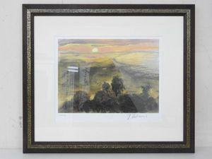 705/◇リトグラフ 深見東州 宇宙の果ての花畑 230/300 版画 絵画 TOSHU