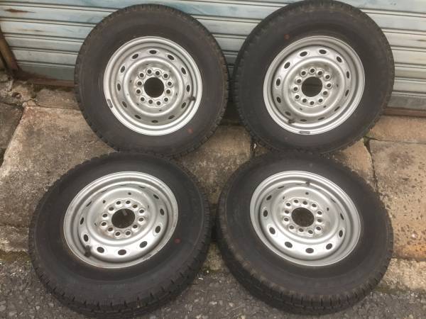 即決】145R12 6PR軽トラ 軽バン PCD100/114/110マルチホイール