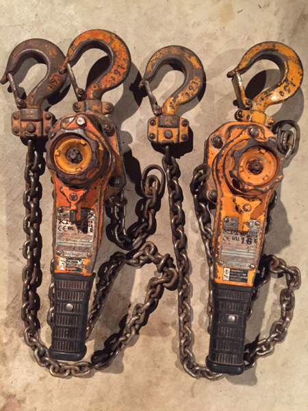 KITOレバーブロック1.6t.中古二台セット