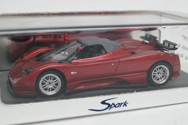 スパーク 1/43 パガーニ ゾンダ スパイダー ダーク レッド