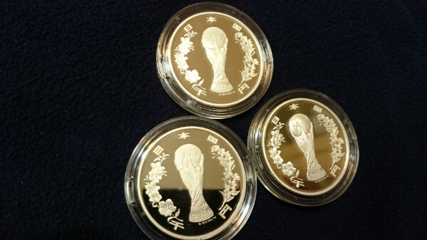 2002年FIFAワールドカップ記念千円プルーフ銀貨 3枚 【公式通販】