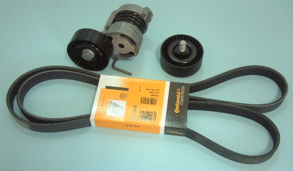 E90 320i VR20 VA20 ファンベルト&テンショナー&プーリー 3点セット　税込　送料無料