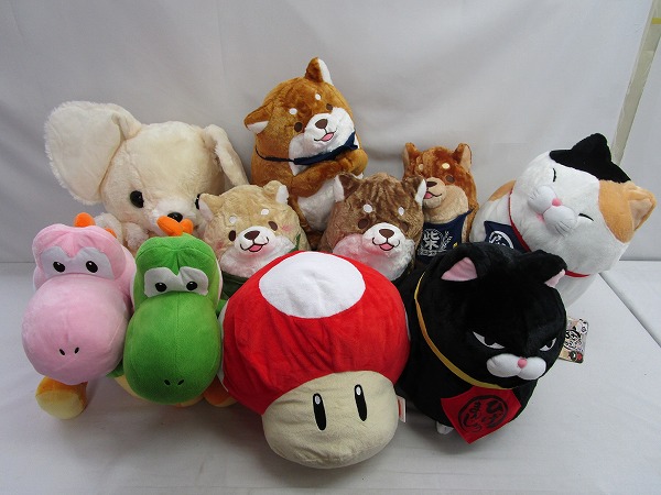 ぬいぐるみ 忠犬もちしば，ひげまんじゅう，フェネキー 他[梱1.0]