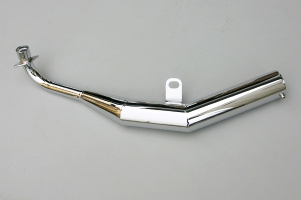 ●モンキー ゴリラ 等 ショート管 メッキ ダウンマフラー[k]