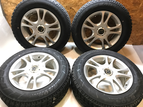スパイクタイヤ ハンコックW404 205 65 15 中古ホイール付き 4本