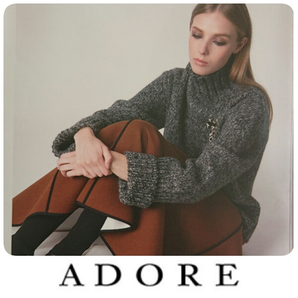 ◆美品☆１５ＡＷ希少完売ミックスニット◆４５３６０円アドーア