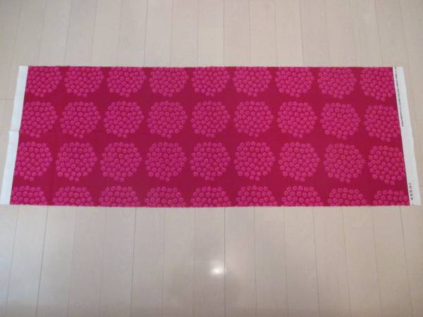 マリメッコ プケッティ 赤ピンク 2013 限定 廃盤 はぎれ 145x51