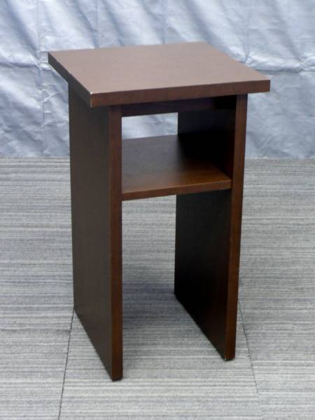 ●管A380●コクヨ 木製電話台 幅450mm高さ800㎜